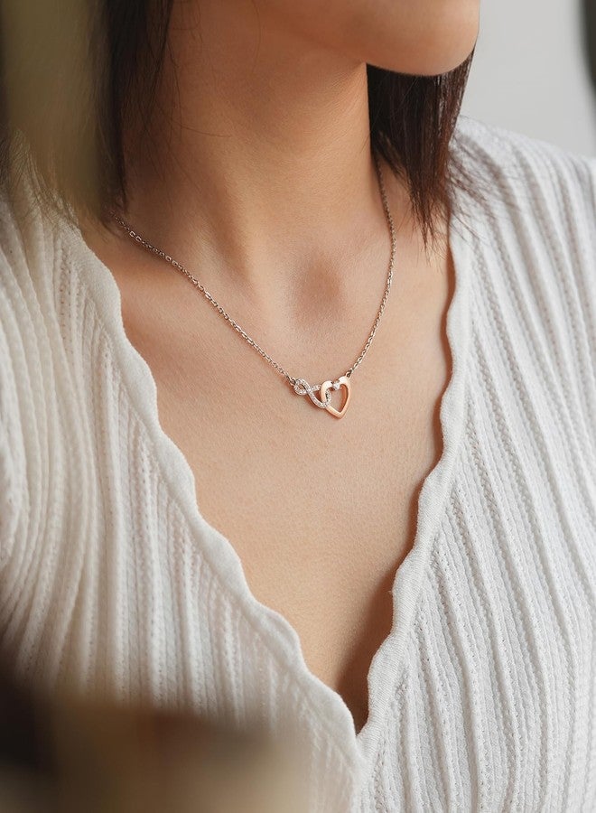 Shonyin Mother Daughter Necklace Christmas Gifts for Mom Mother from Daughter Infinity Necklace Jewelry for Women Stocking Stuffers Teen Girl Trendy Stuff Valentines Mothers Day Gifts - Image 2